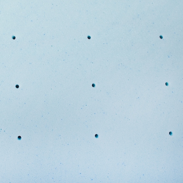 3-inch Gel Memory Foam Mattress Topper with Premium Waterproof Mattress Protector by Lucid Comfort Collection - Blue/White