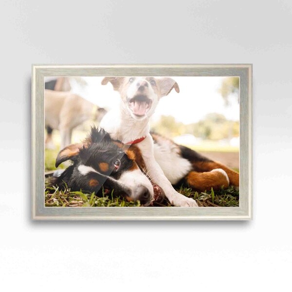 30x26 Grey Picture Frame - Wood Picture Frame Complete with UV