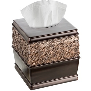 Dublin Square Tissue Box Cover (Brown)