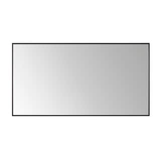 Viella 60" Bathroom Vanity Aluminum Framed Wall Mirror in Black