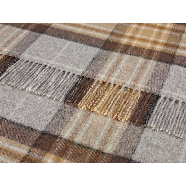 Mc'Kellar - Merino Lambswool Throw Blanket - Made in UK