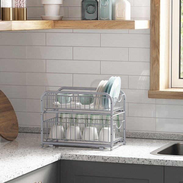 SONGMICS Pull Out Cabinet Organizer, for Kitchen