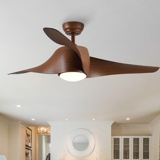 52" Ceiling Fan Light with Wood Grain Blade