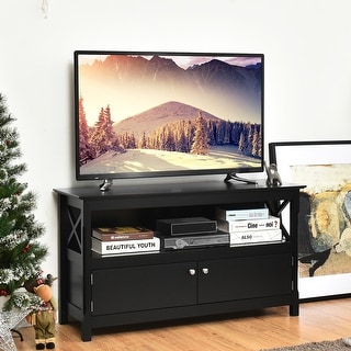 Wooden TV Stand Entertainment Center for TV up to 50"