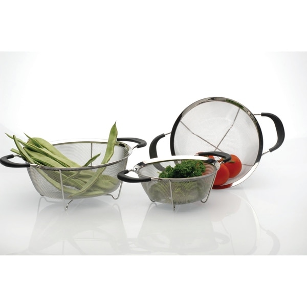 Essentials 18/10 SS Round Mesh Colander 7.68"