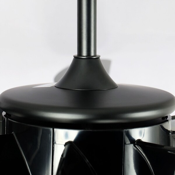 60" Black ABS 8-Blade Windmill LED Ceiling Fan with Remote