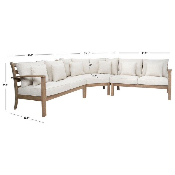 SAFAVIEH Couture Santa Cruz Patio Sectional Sofa