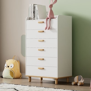 Modern Simple Style 6-Drawer Chest for Kid's Bedroom