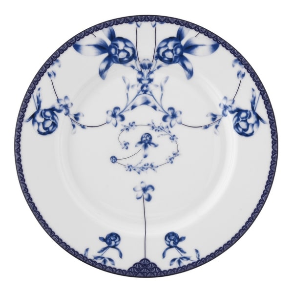 8-Inch Floral Design Porcelain Dessert Plate