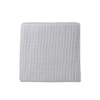 100-percent White Cotton Waffle Blanket