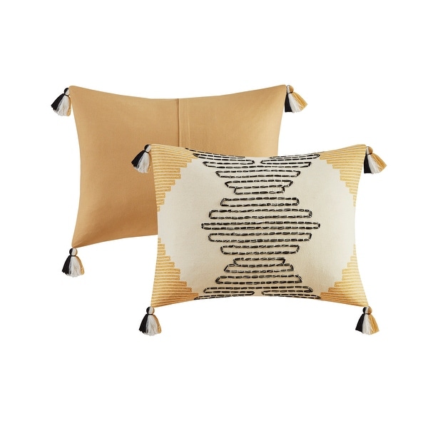 INK and IVY Arizona Yellow Cotton Duvet Cover Set