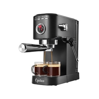 Cyetus Barista Black Espresso Machine for At Home Use