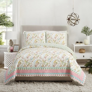 Dena Home Sonnet Full/Queen Quilt Set, 3 Pieces