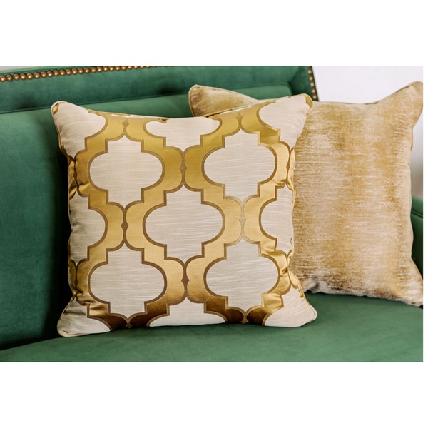 Yaur Transitional Green Fabric Upholstered Nailhead Trim Sofa by Furniture of America