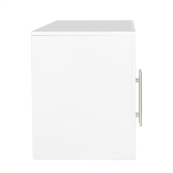 Stackable Storage Cabinet, White