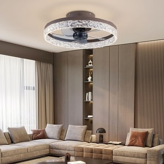 20" Round Flush-Mount Ceiling Fans 6-Speed Bedroom Profile Ceiling Fan - 20''