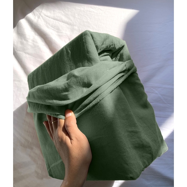Laurel & Mayfair Linen Cotton Sheet Set, Green