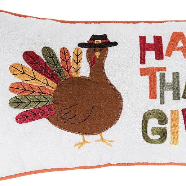 Happy Thanksgiving Turkey Pillow