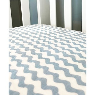 Baby Waves Muslin Crib Sheet - N/A