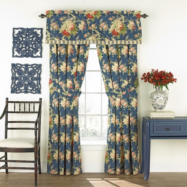 Waverly Sanctuary Rose Floral Window Valance - 52x16