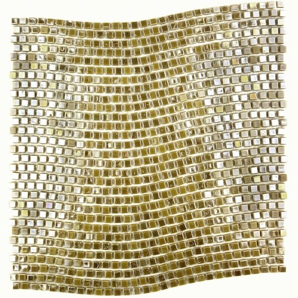 Miseno Comet - Wave Pattern Glass Visual - Wall Tile (Sold by Sheet)