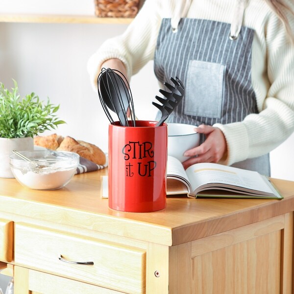 DII Stir It Up Ceramic Utensil Holder