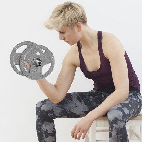 Olympic Weight Plates 5LB/11LB/22LB/33LB/44LB Plates Standard 2" Exercise Weights Weightlifting and Bodybuilding