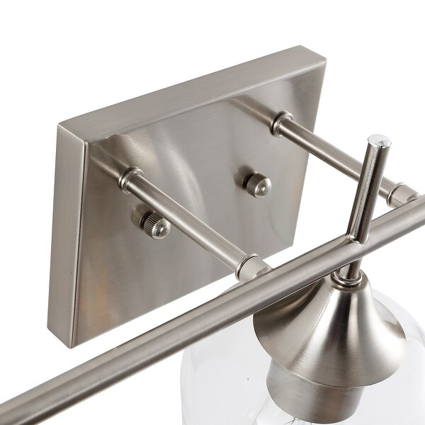 GetLedel 3-Light Vanity Light Sconce With Clear Glass Shades