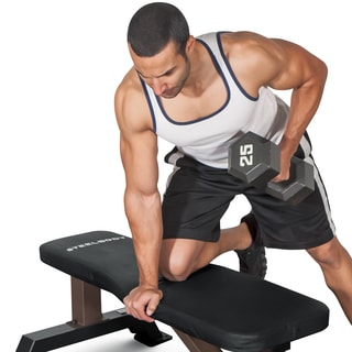 SteelBody Flat Black Steel Weight Bench