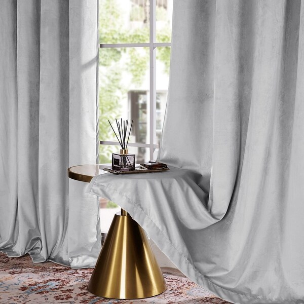 Deconovo Velvet Total Blackout Curtain (2 Panel)