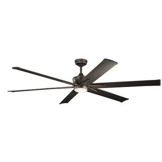 Kichler Lighting Szeplo Patio Collection 80-inch Olde Bronze LED Ceiling Fan