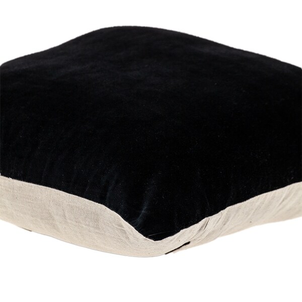 Parkland Collection Apollo Transitional Black Throw Pillow
