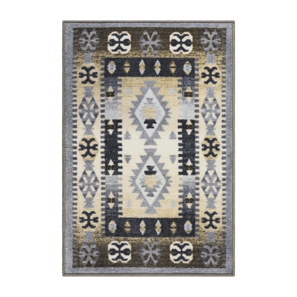 Superior Parrish Printed Non-Slip Washable Indoor Area Rug