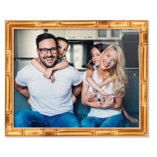 17x23 Frame Gold Bamboo Picture Frame - Complete Modern Photo Frame