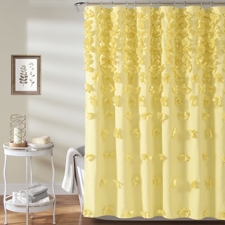 Lush Decor Riley Hand Crafted Shower Curtain
