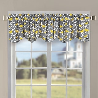 Serenta Microplush Bird-printed Valance