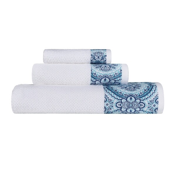 Medallion Turkish Cotton Soft Absorbent Bath Towel Set by Superior