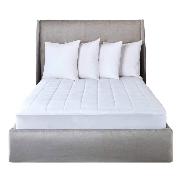 Slumber Rest Premium Soft Quilted Heated Electric Mattress Pad Box Pat
