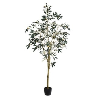 Vickerman 6' Artificial Potted Olive Tree.