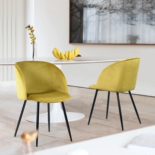 Carson Carrington Velvet Dining Room Side Chair (Set of 2)