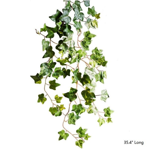 RusticReach Faux Ivy Leaf Hanging Bush