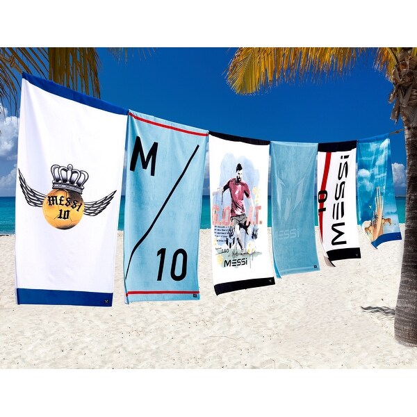 Messi Tonal Logo Beach Towel - 37' X 60'