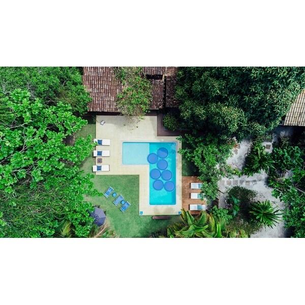 Solar Sun Rings UV Resistant Pool Spa Heater Circular Solar Cover, Blue (3 Pack)