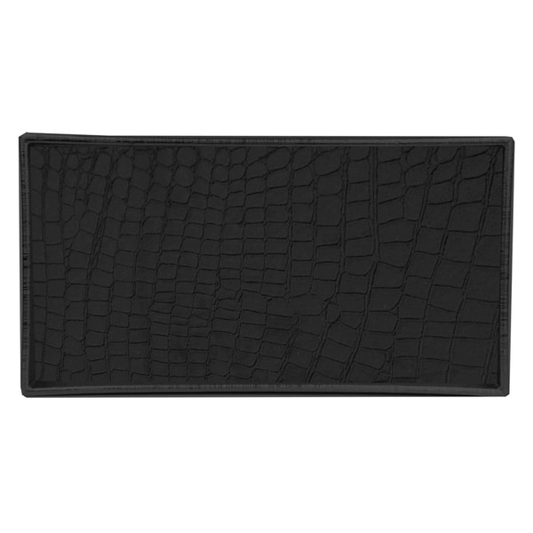 Crocodile Plastic Vanity Tray, Black