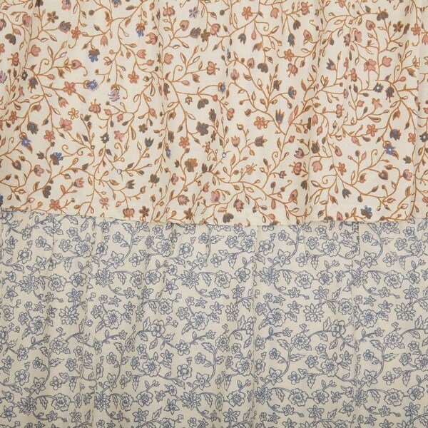 Kaila Ticking Stripe Ruffled Shower Curtain 72x72