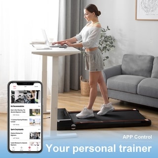 Electric Treadmill with App Bluetooth Remote Control Led Display, Running Walking Jogging for Home Office, Installation Free