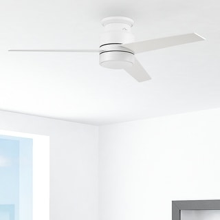Aurora 52-inch Indoor Smart Ceiling Fan with Wall Control, Light Kit Included, Works with Alexa/Google Home/Siri