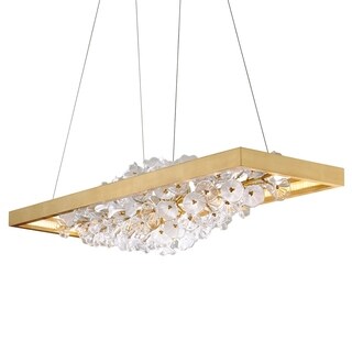 Jasmine Gold Leaf LED Linear Pendant