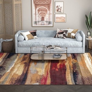 Flora Transitional Stripe Indoor Area Rug