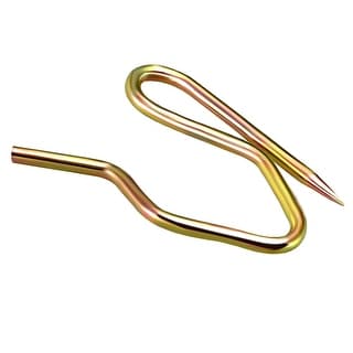 Curtain Hooks Metal Pin-On Drapery Hooks Bronze Tone 1 Inch Length 30 Pcs - Bronze Tone